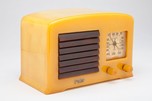 Early FADA 5F50 Art Deco Yellow + Tortoise Catalin Radio